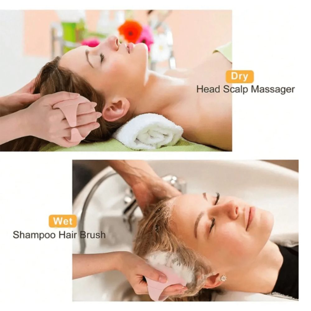 Hair Scalp Massager, Soft Silicone Massager - Glowish