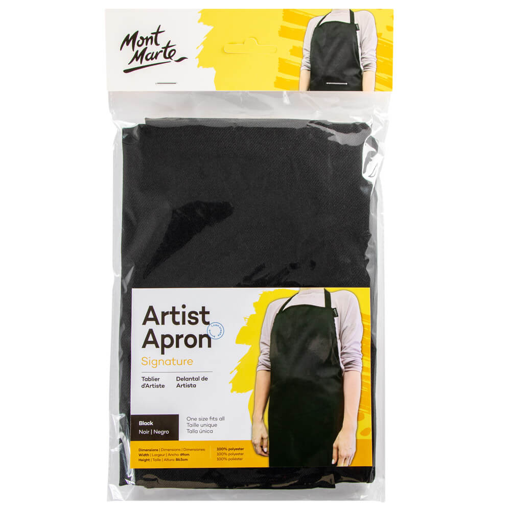 Artist Apron Black Signature - Mont Marte - Glowish