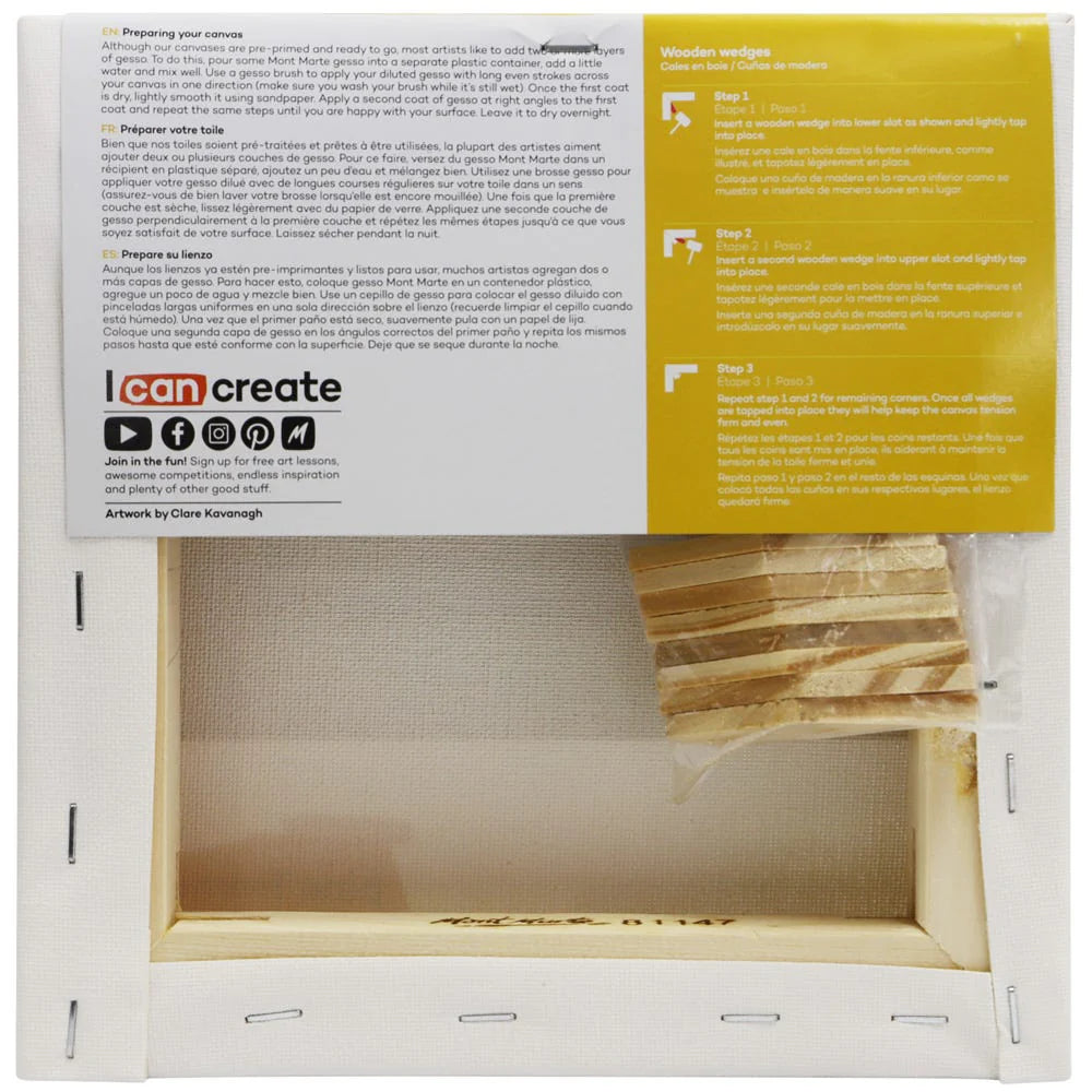 Canvas Double Thick Signature 20.3 x 20.3cm (8 x 8in) - Mont Marte - Glowish