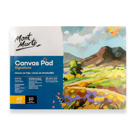 Canvas Pad Signature 10 Sheet A3 (11.7 x 16.5in) - Glowish