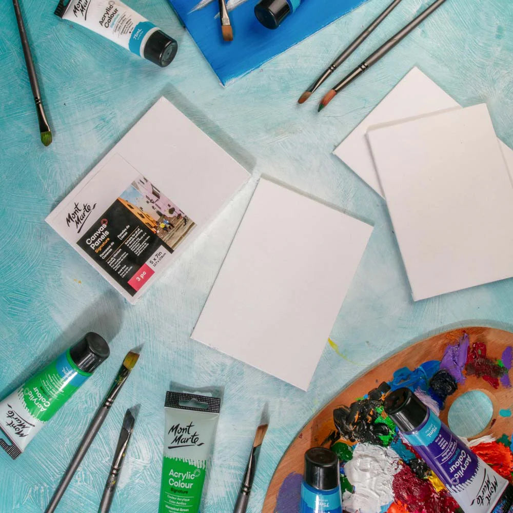 Canvas Panels Signature 3pc (5 x7in) - Mont Marte - Glowish