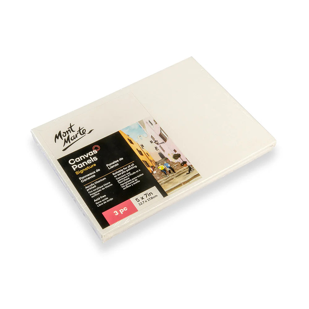 Canvas Panels Signature 3pc (5 x7in) - Mont Marte - Glowish