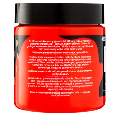 Dimension Acrylic Premium 250ml - Brilliant Red - Mont Marte - Glowish