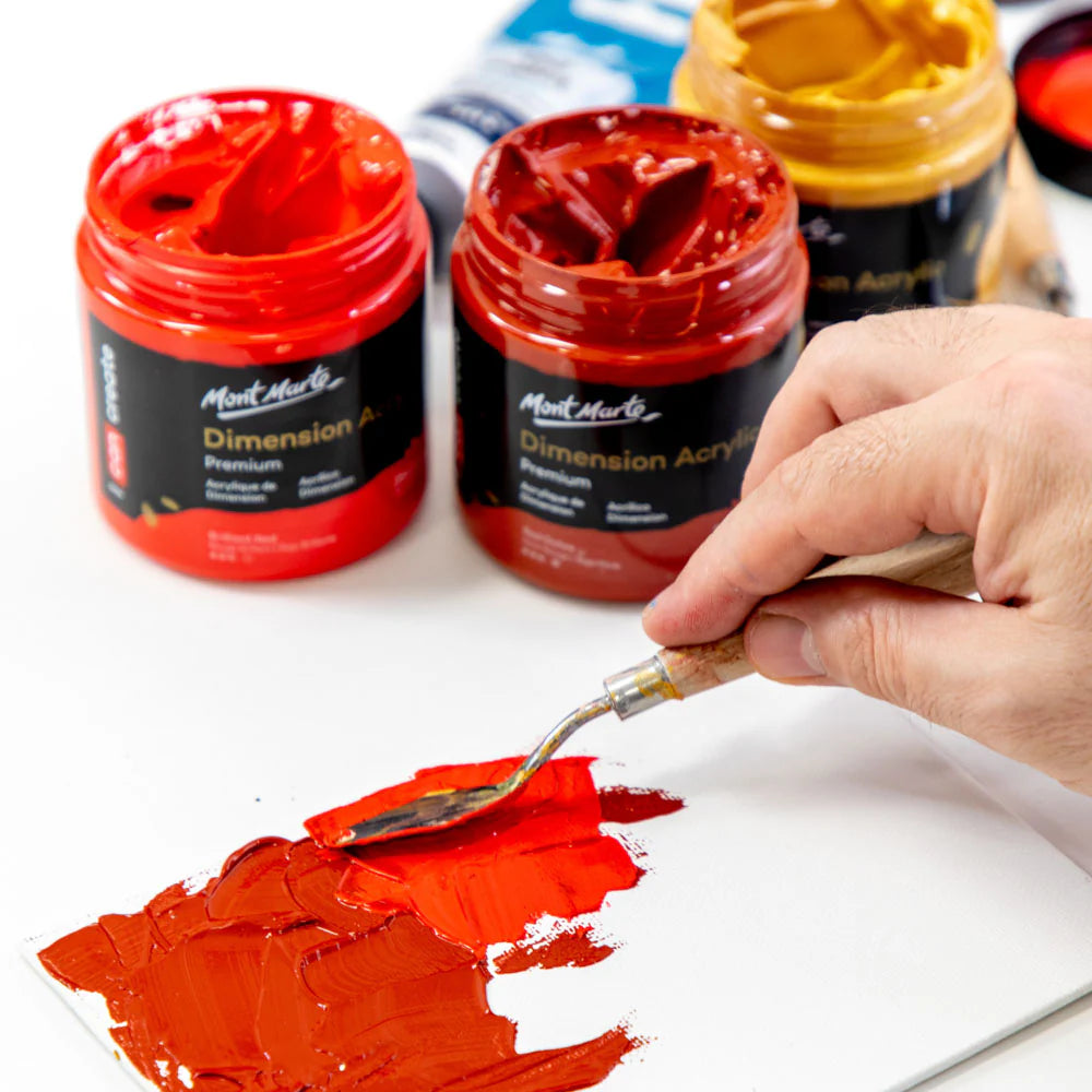 Dimension Acrylic Premium 250ml - Brilliant Red - Mont Marte - Glowish