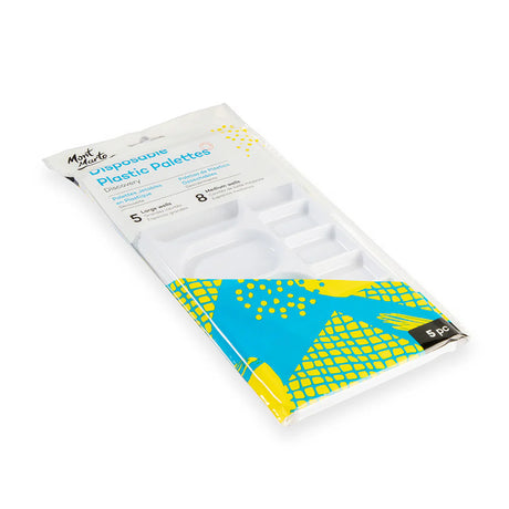 Disposable Plastic Palettes Discovery 5pc - Mont Marte - Glowish