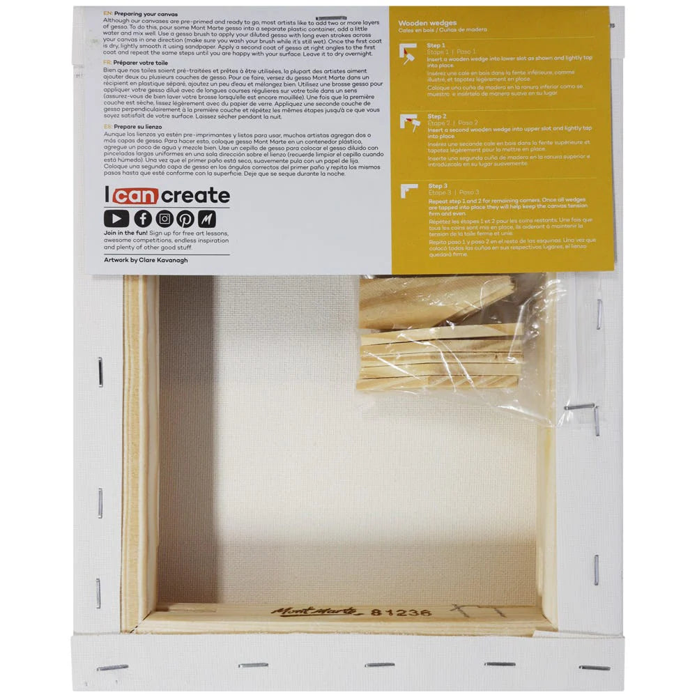 Double Thick Canvas Signature 20.3 x 25.4cm (8 x 10in) - Mont Marte - Glowish