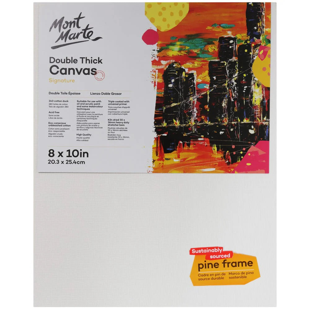 Double Thick Canvas Signature 20.3 x 25.4cm (8 x 10in) - Mont Marte - Glowish