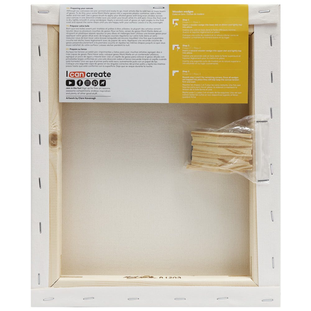 Double Thick Canvas Signature 25.4 x 30.5cm (10 x 12in) - Mont Marte - Glowish