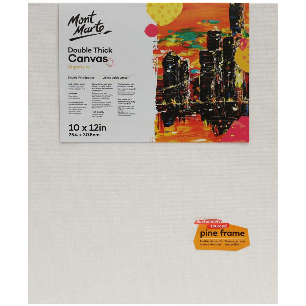 Double Thick Canvas Signature 25.4 x 30.5cm (10 x 12in) - Mont Marte - Glowish