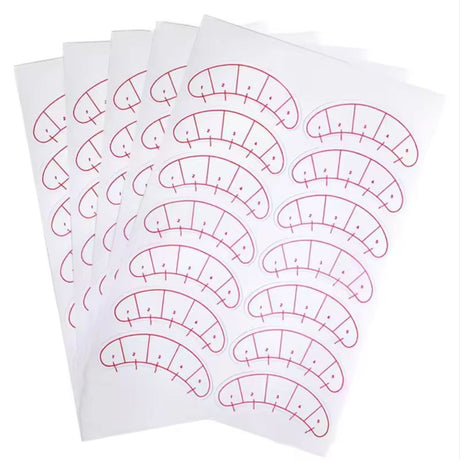 False eyelash Eyelashes Extension Grafted & Measure Practice Patches - Glowish