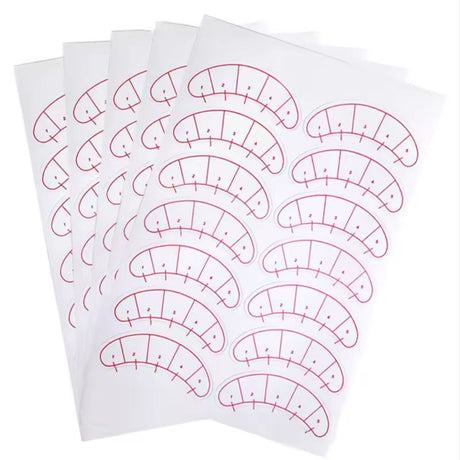 False eyelash Eyelashes Extension Grafted & Measure Practice Patches - Glowish