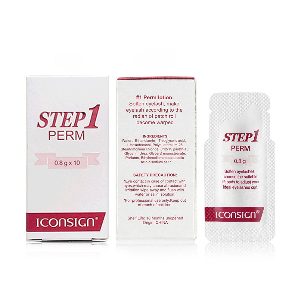 Fast Perm Lash Perm Kit Eyelash Perming Lotion Sachets 10x - Step 1 - Glowish
