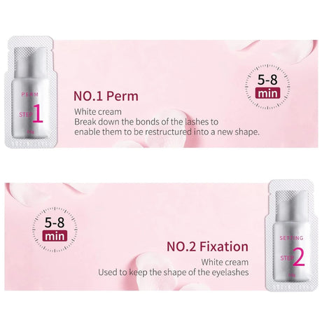 Fast Perm Lash Perm Kit Eyelash Perming & Fixation Lotion Sachets - Glowish