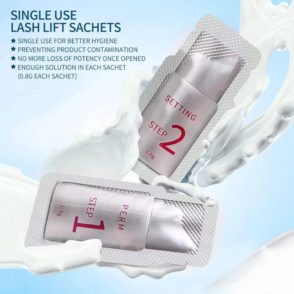 Fast Perm Lash Perm Kit Eyelash Perming & Styling Lotion Sachets - Glowish