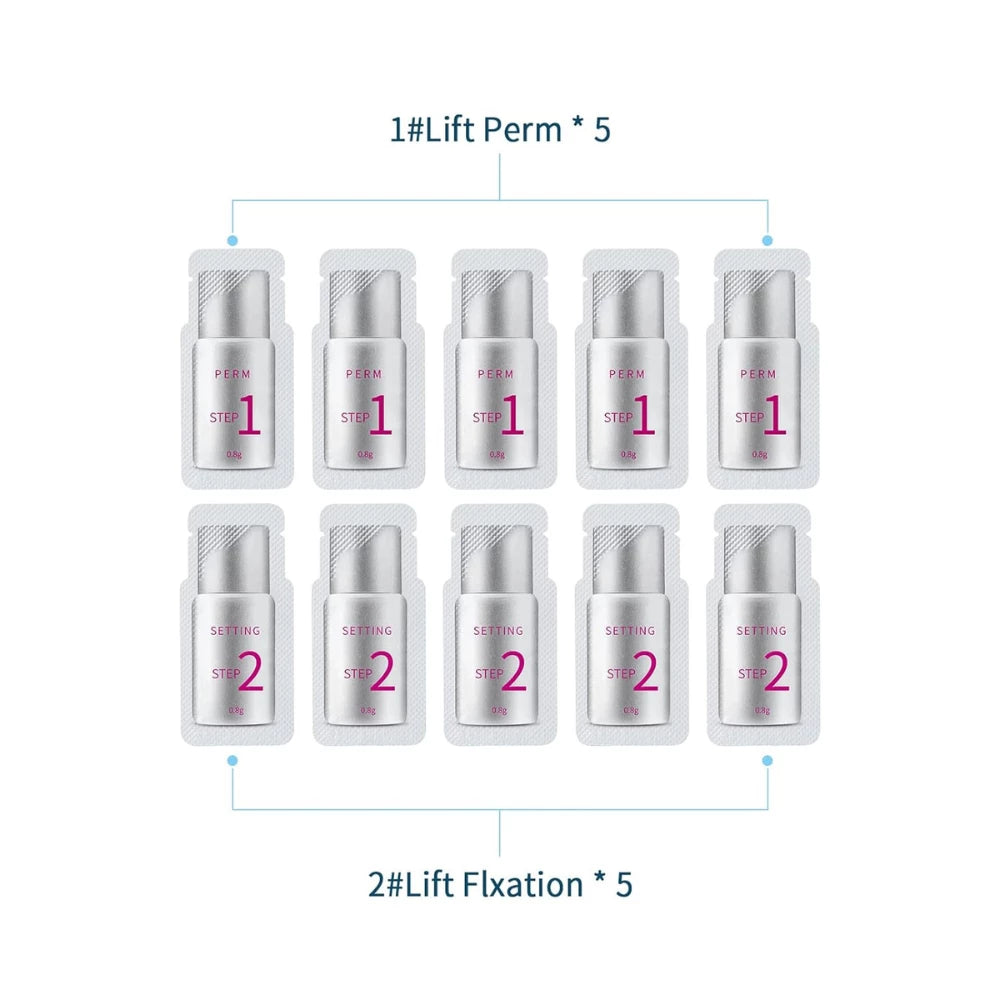 Fast Perm Lash Perm Kit Eyelash Perming & Styling Lotion Sachets - Glowish