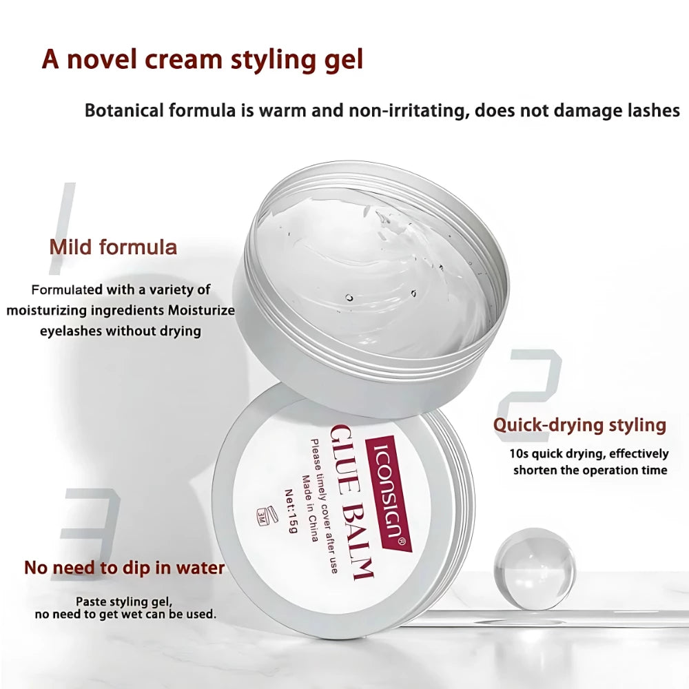 Lash Lift & Brow Adhesive Clear Balm 8g - Glowish