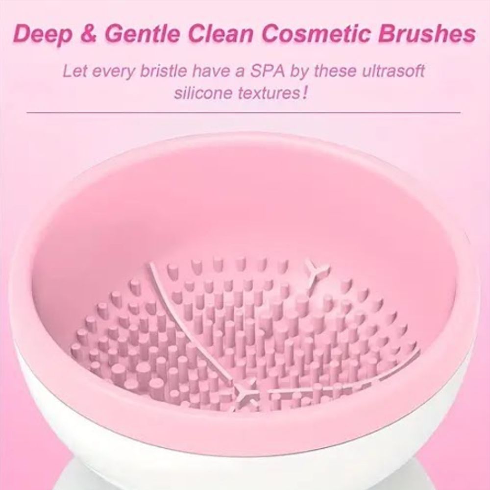 Electric Makeup Brush Cleaner Machine USB Cosmetic Brush Cleaning Tools Painting Brush Cleaner - Glowish