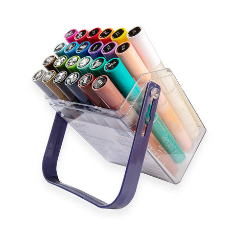 Mont Marte Acrylic Paint Pens Broad Tip in Case 24pc - Glowish