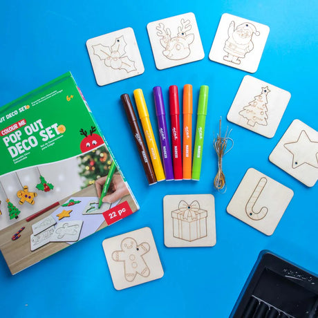 Mont Marte Colour Me Pop Out Deco Set 22pc - Christmas - Glowish
