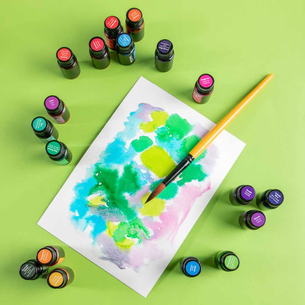 Drawing Ink Colours Signature 24pc x 7ml (0.24 US fl.oz) - Mont Marte - Glowish