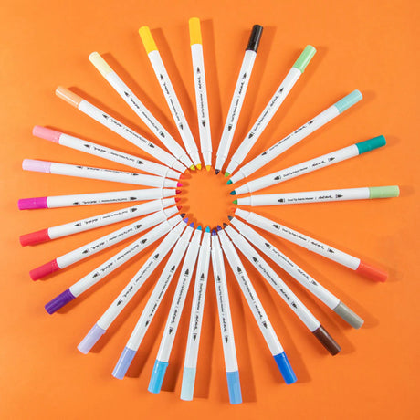 Dual Tip Fabric Markers Signature 24pc - Mont Marte - Glowish