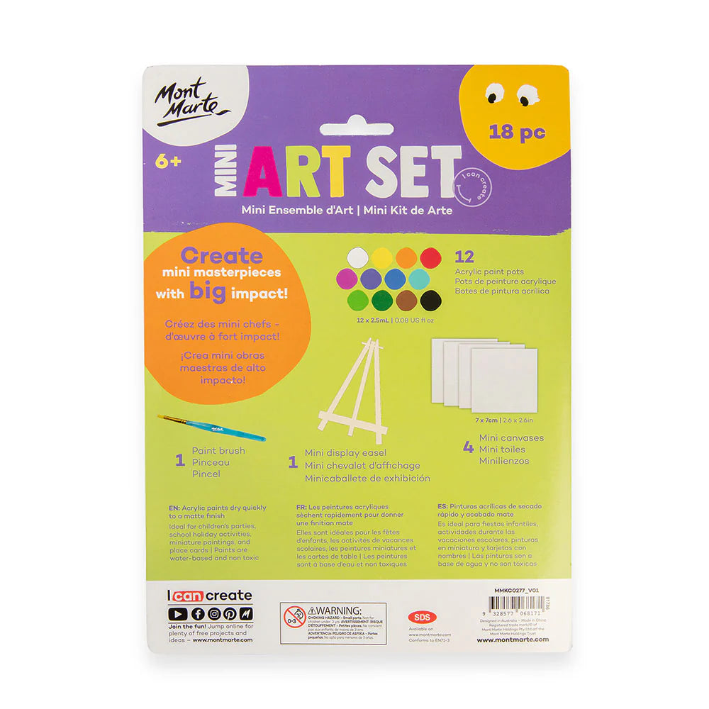Mini Art Set 18pc - Mont Marte - Glowish