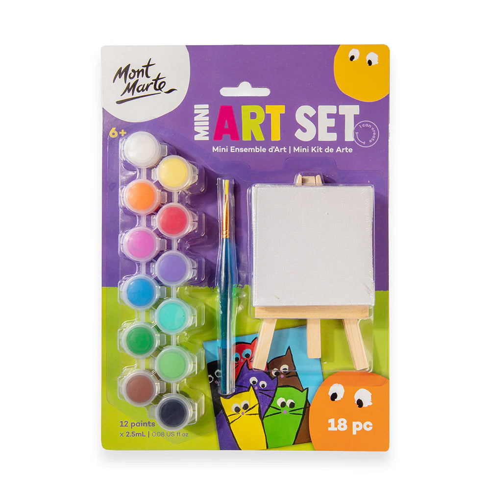 Mini Art Set 18pc - Mont Marte - Glowish