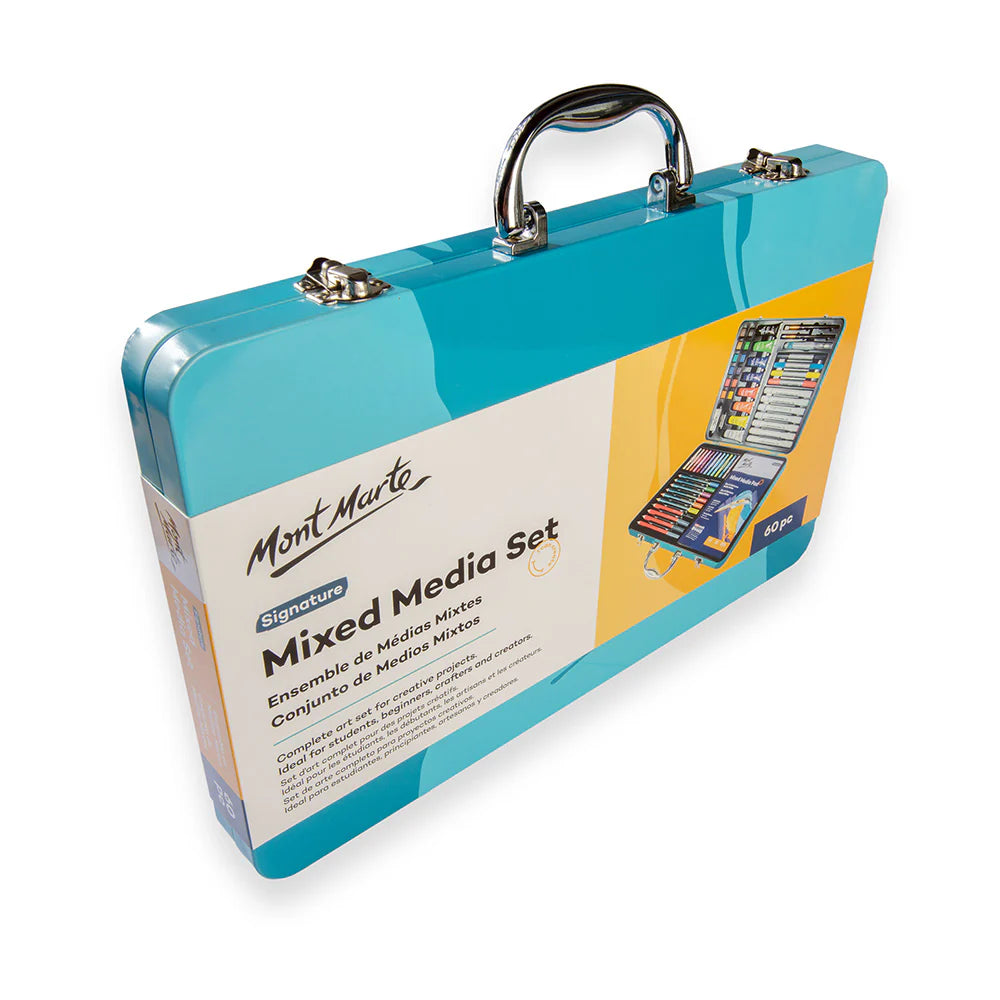 Mixed Media Art Set Signature 60pc - Mont Marte - Glowish