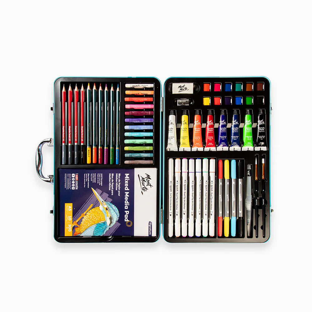 Mixed Media Art Set Signature 60pc - Mont Marte - Glowish