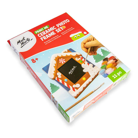 Paint Me Ceramic Photo Frame Set 11pc - Gingerbread - Mont Marte - Glowish