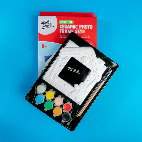 Paint Me Ceramic Photo Frame Set 11pc - Gingerbread - Mont Marte - Glowish