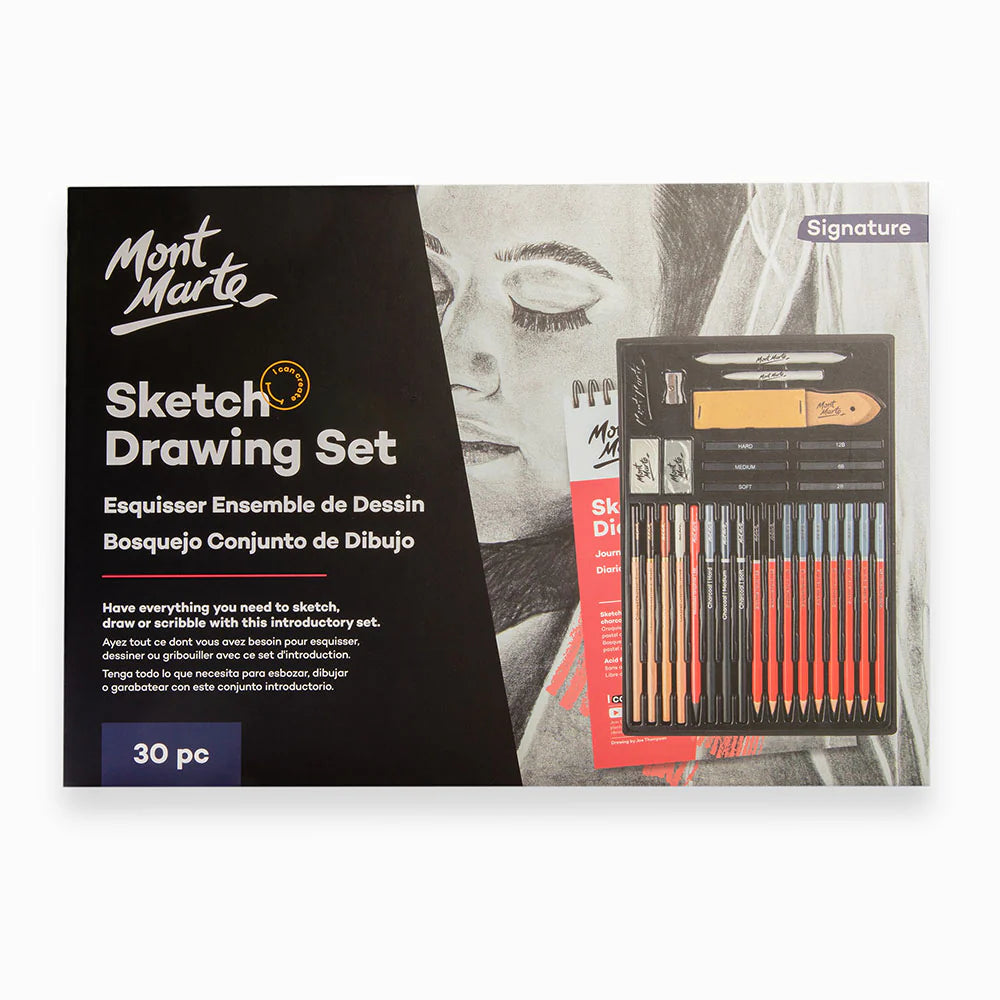 Sketch Drawing Set Signature 30pc - Mont Marte - Glowish