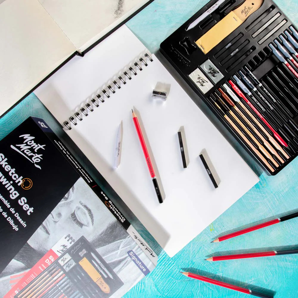 Sketch Drawing Set Signature 30pc - Mont Marte - Glowish