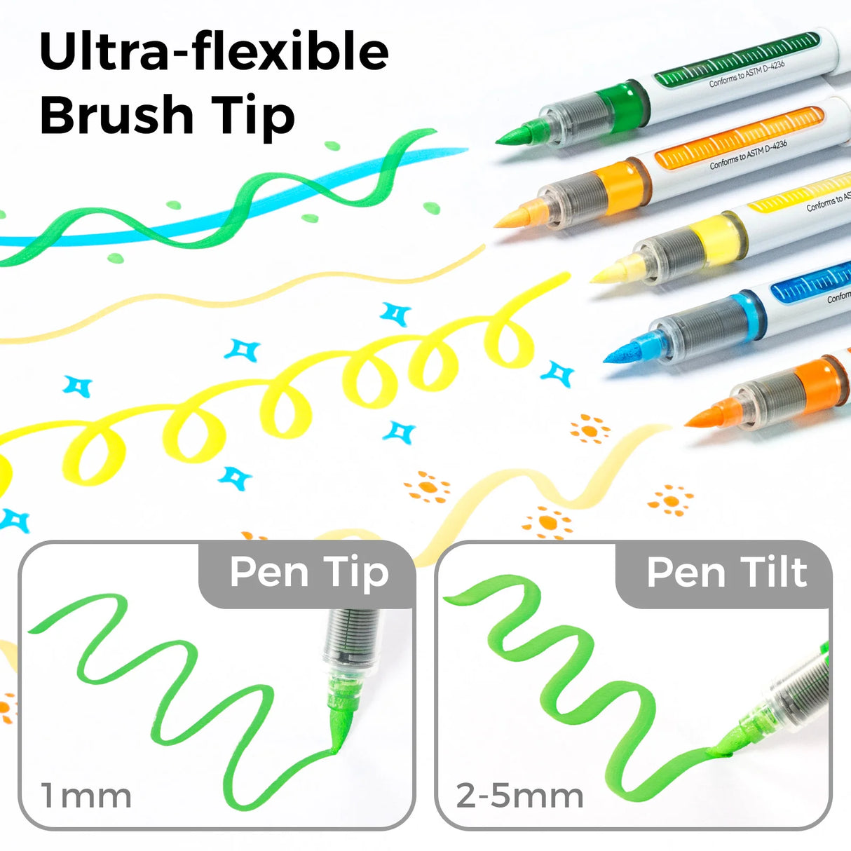 Ohuhu Acrylic Paint Pens 24 Colours