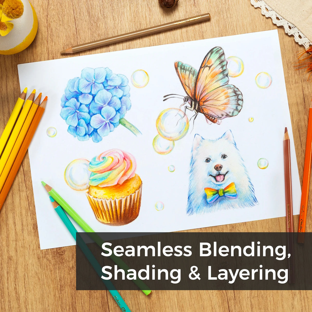 Ohuhu Halawa Series 72 Colours Oil-based Coloured Pencils