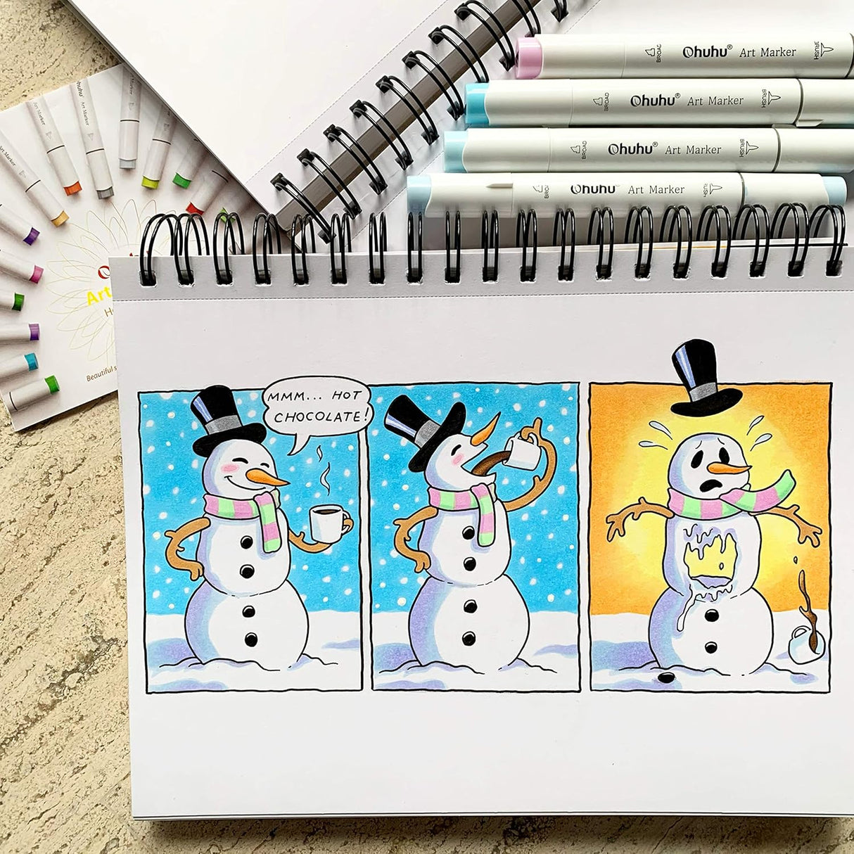 Ohuhu Honolulu B 48 Pastel Colours Marker Set