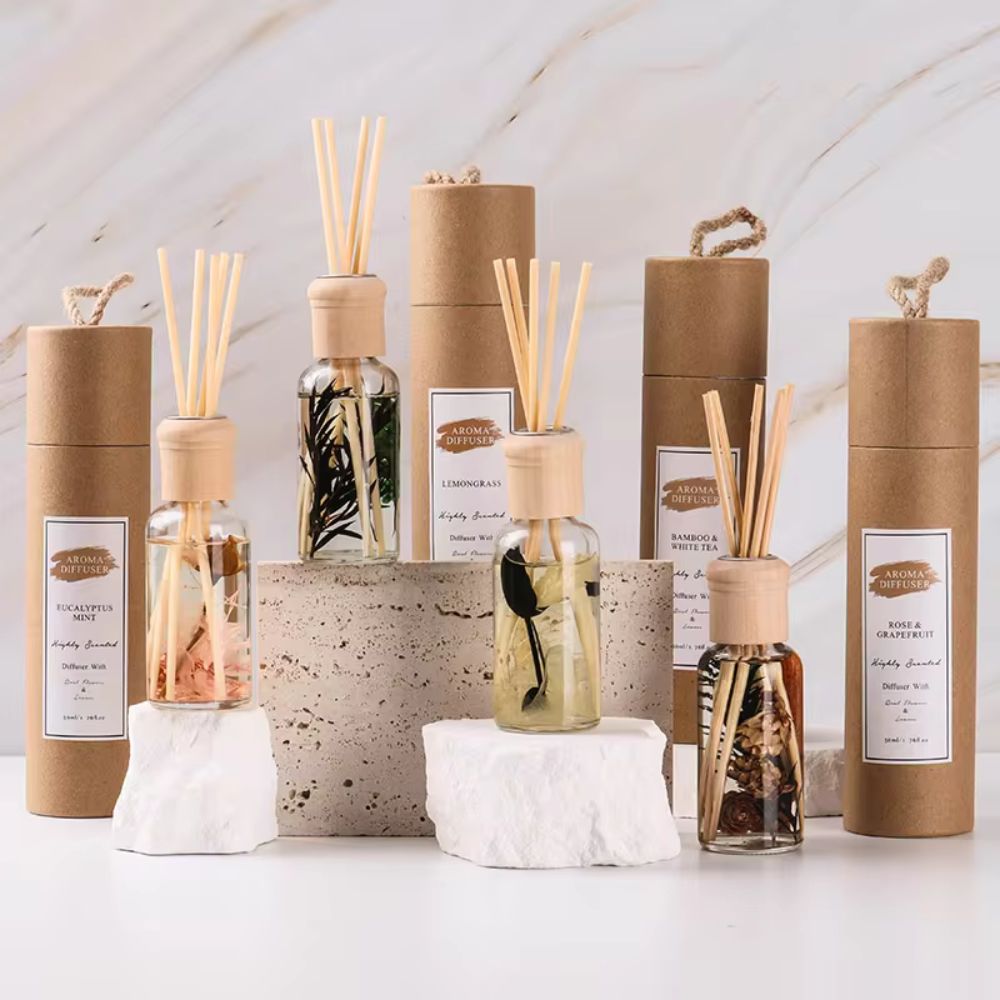 Reed Diffuser with Flowers Herbarium Flower Diffuser 50ml - Glowish