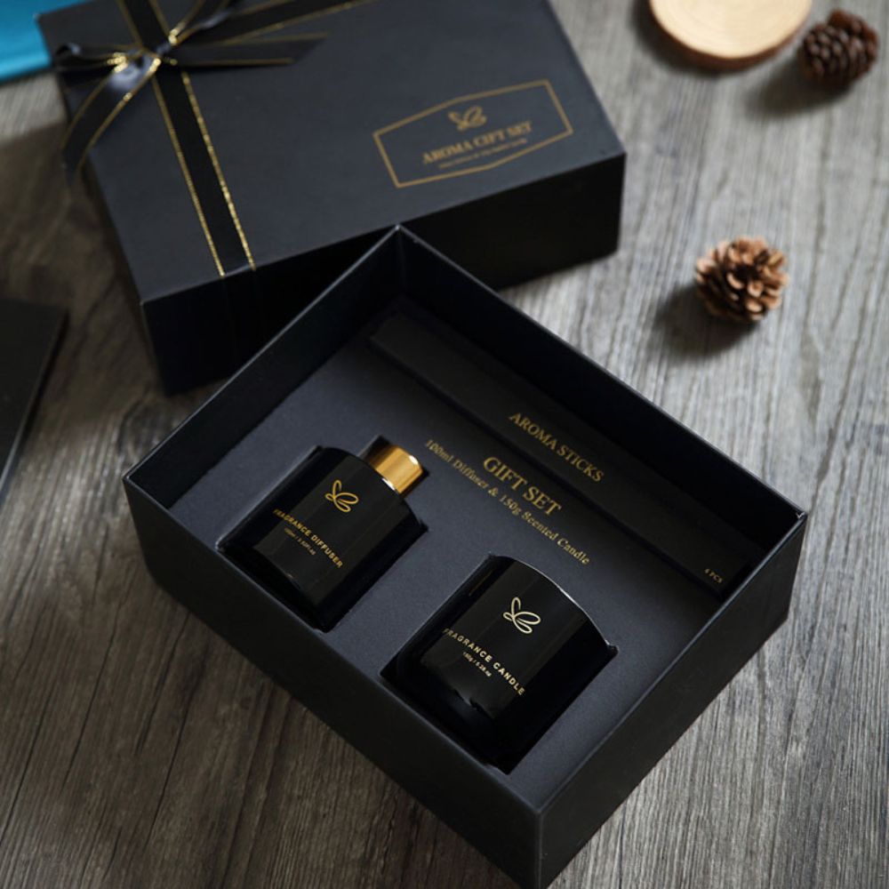 Reed diffuser 100ml and 150g Scented Candle Luxury GIFT SET - Glowish