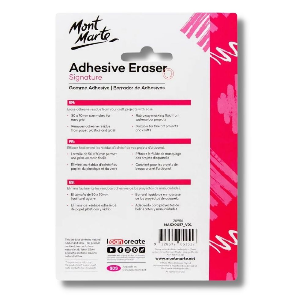 Signature Adhesive Eraser - Mont Marte - Glowish
