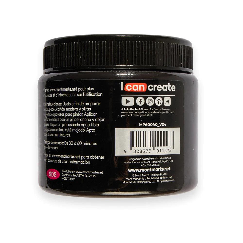 Black Gesso Tub 500ml - Mont Marte - Glowish