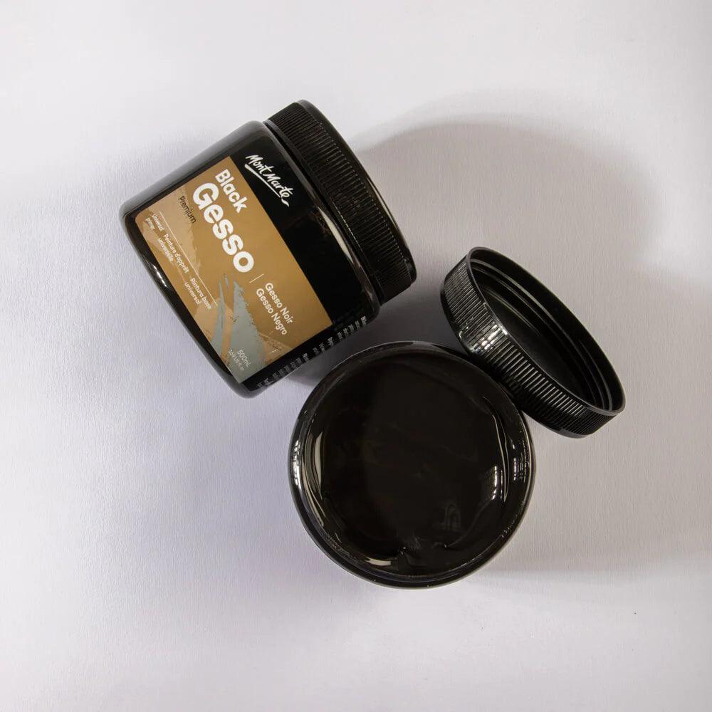 Black Gesso Tub 500ml - Mont Marte - Glowish