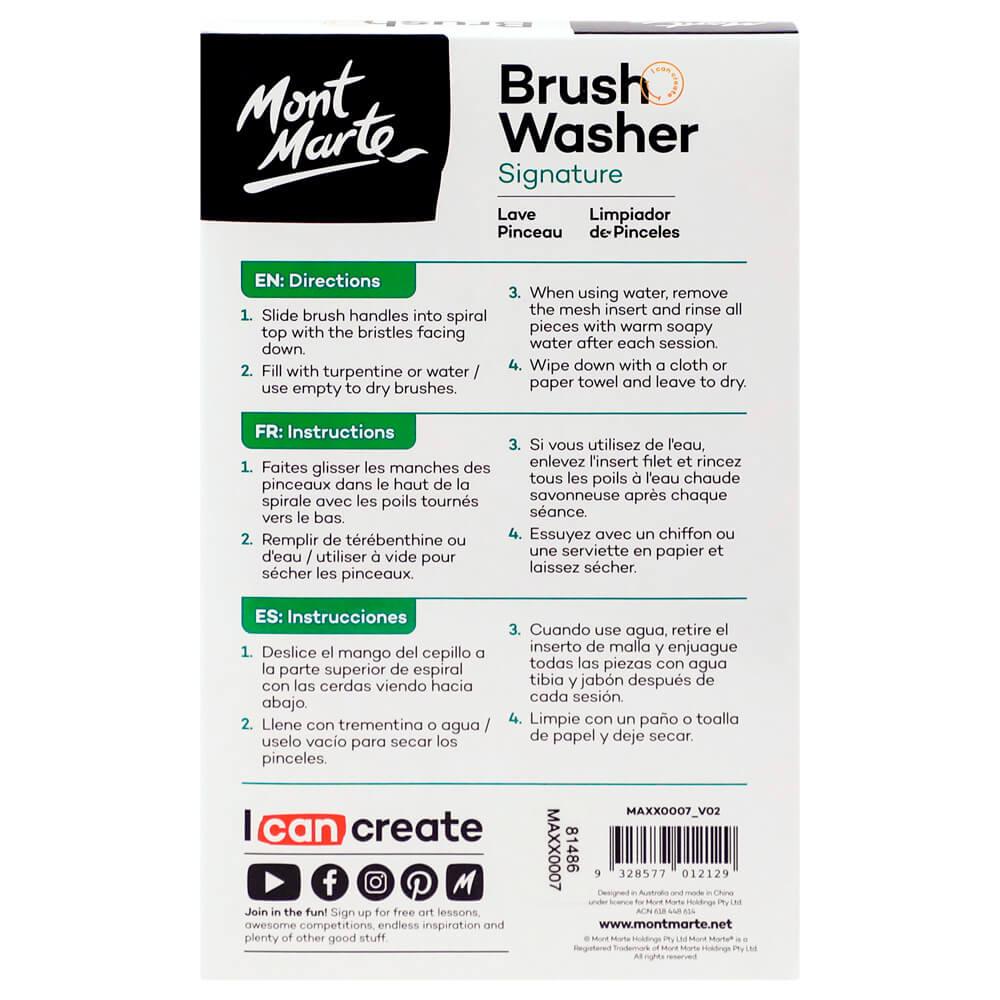 Brush Washer Signature Stainless Steel - Mont Marte - Glowish
