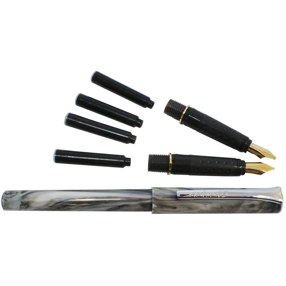 Calligraphy 2 Nib Pen Set Signature 8pc - Mont Marte - Glowish