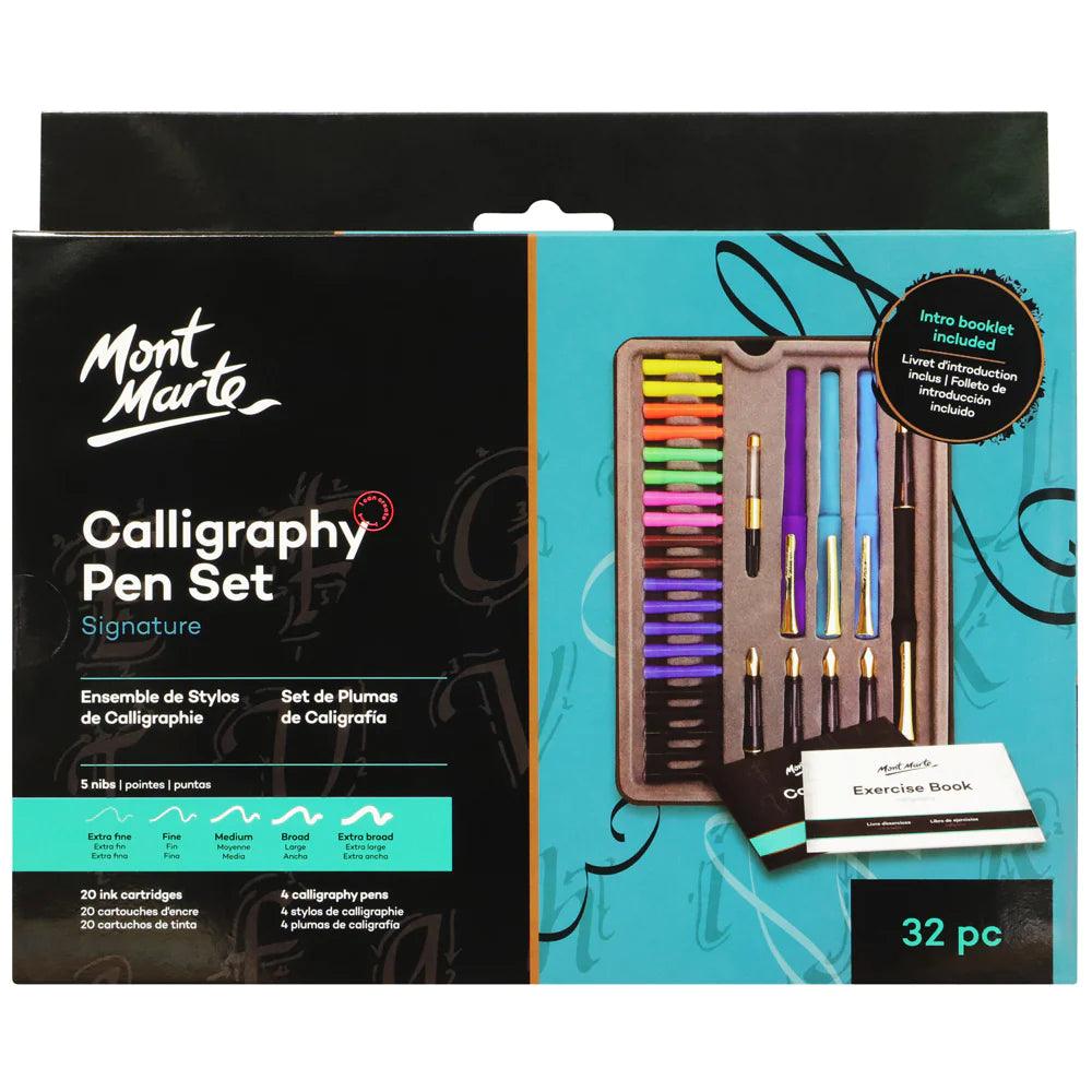 Calligraphy Pen Set Signature 31pc - Mont Marte - Glowish