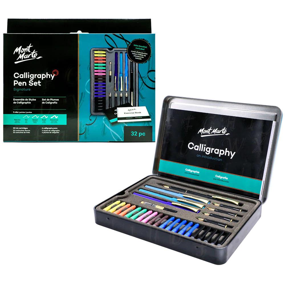 Calligraphy Pen Set Signature 31pc - Mont Marte - Glowish