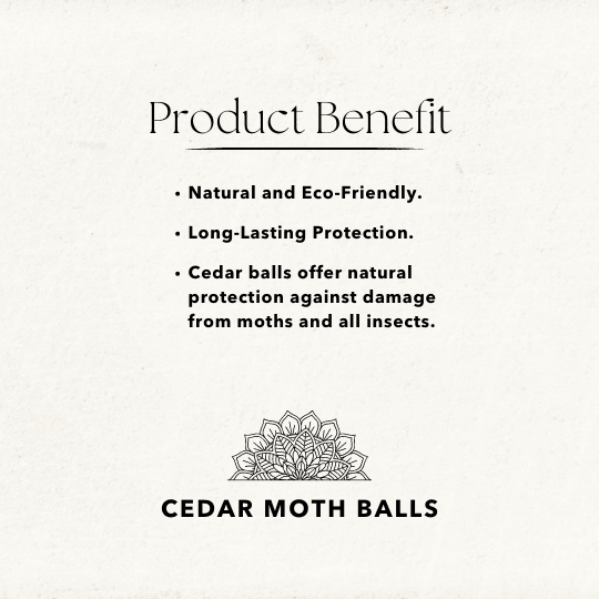 Cedar Wood Balls - Jasmine Natural Moth Repellent - Pack of 32 - Glowish