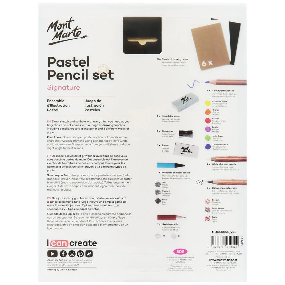 Colour Pastel Illustration Set 37pc - Mont Marte - Glowish