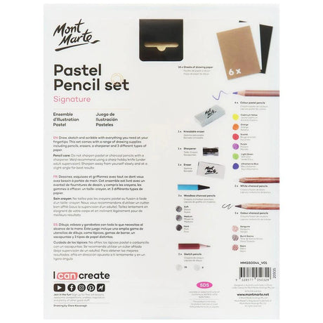 Colour Pastel Illustration Set 37pc - Mont Marte - Glowish