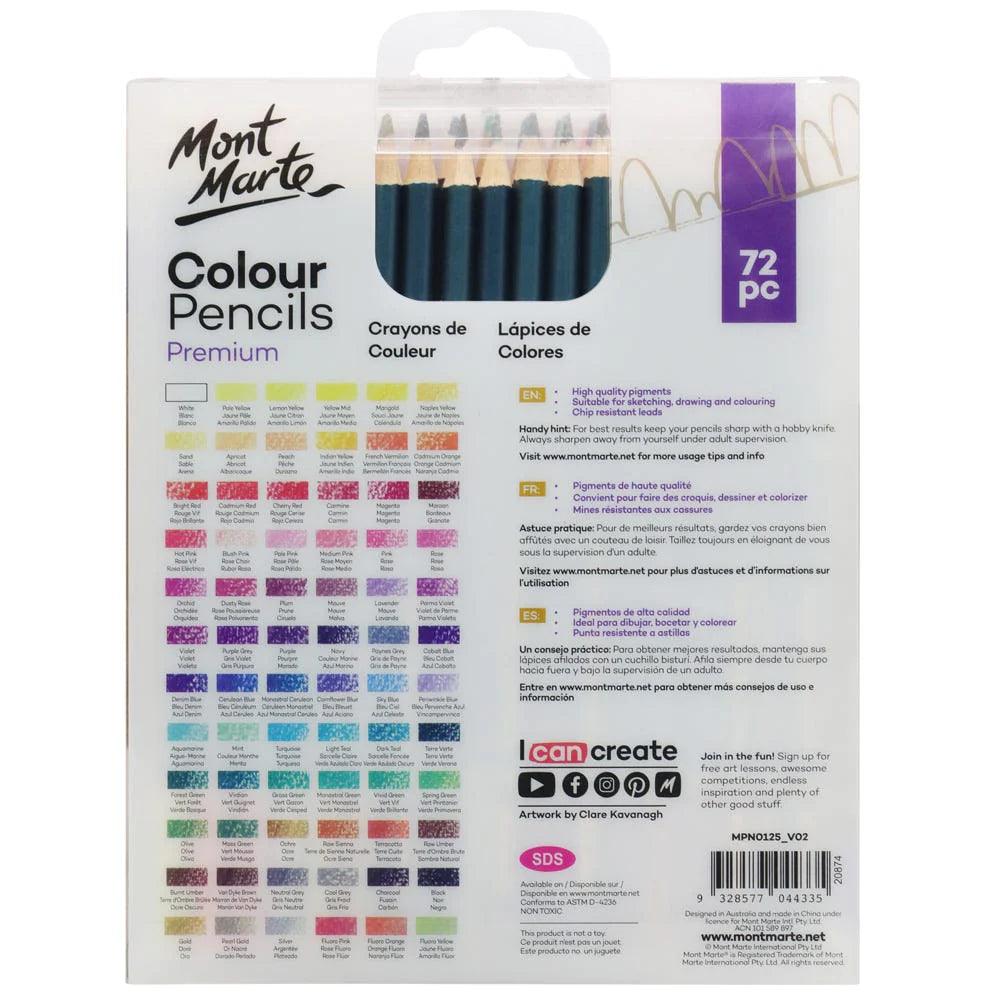 Colour Pencils 72pc - Mont Marte - Glowish