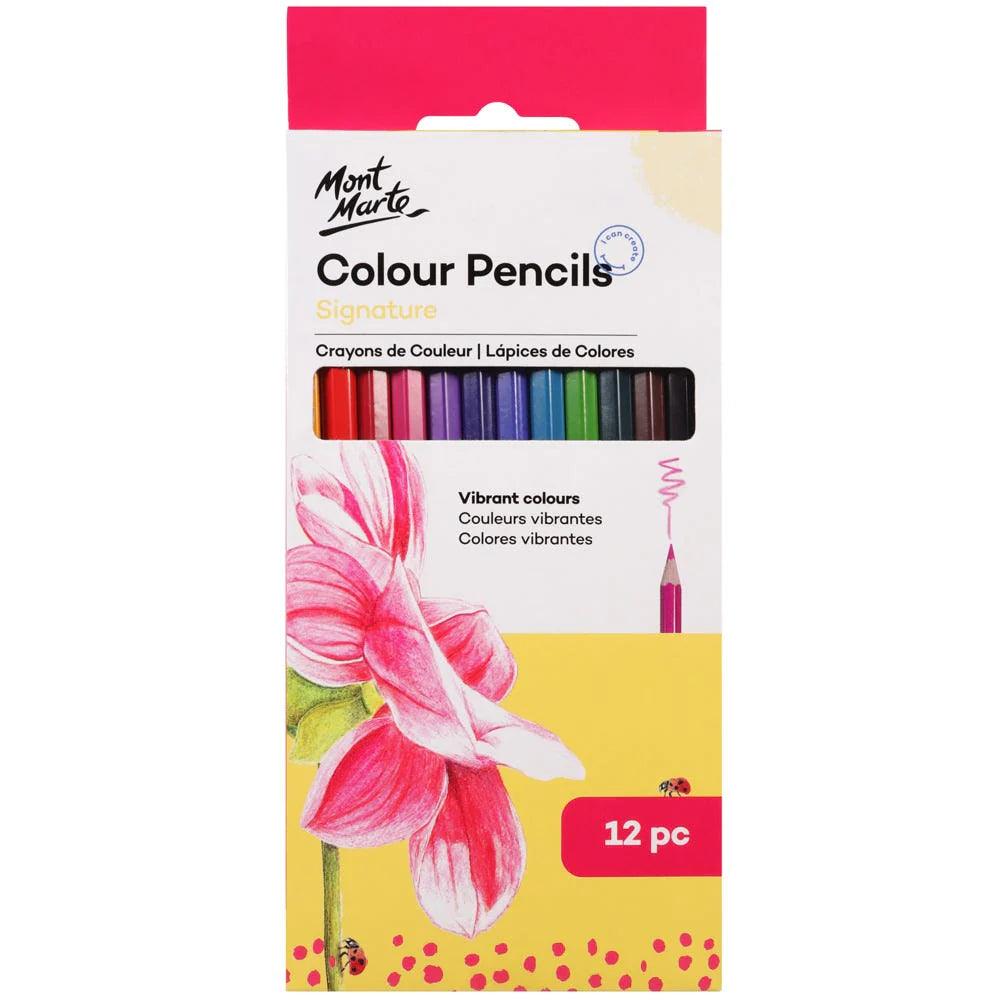 Colour Pencils Signature 12pc - Mont Marte - Glowish